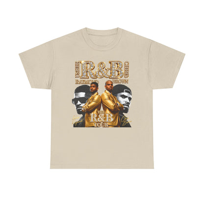 The R&B Tour Inspired Shirt Gold Bling Design