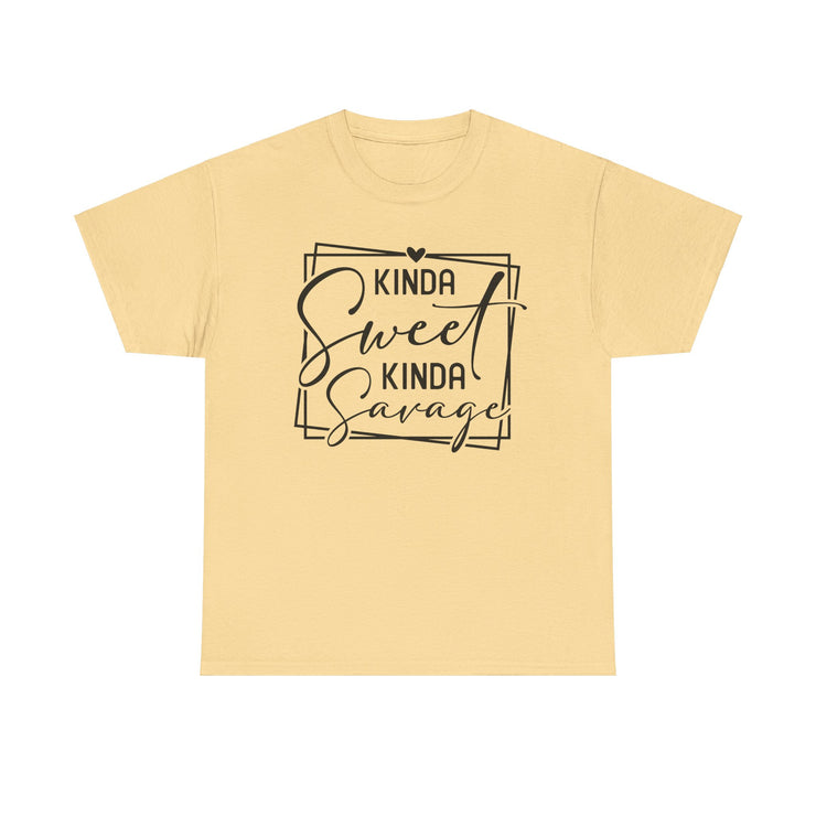 Kinda Sweet Kinda Savage Unisex Heavy Cotton Tee