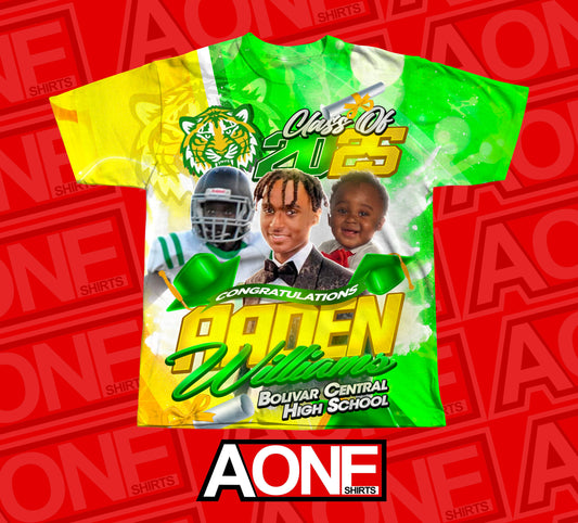 2K25 GREEN GOLD GRADUATION TEMPLATE