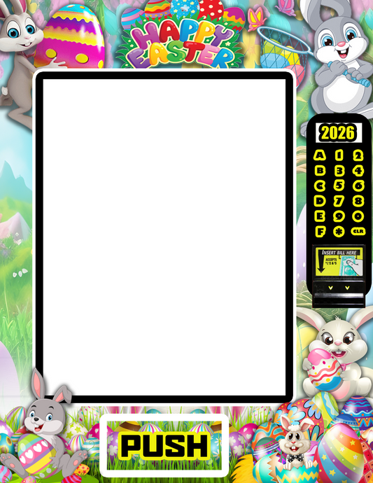 Easter Vending Machine Box Template| Photoshop| 11x17 or 8.5x11 Printable DIY Vending Machine| Digital Download