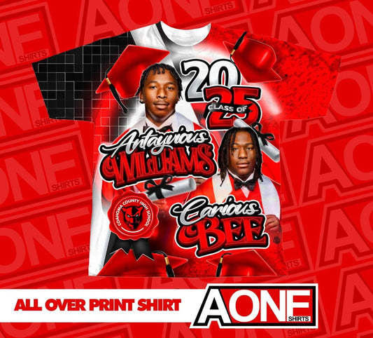 FAMILY CLASS OF 25 RED AND BLACK GRAD TEMPLATE