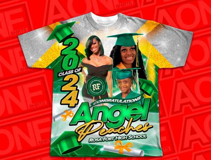 CLASS OF 24 GREEN AND GOLD GRAD TRMPLATE