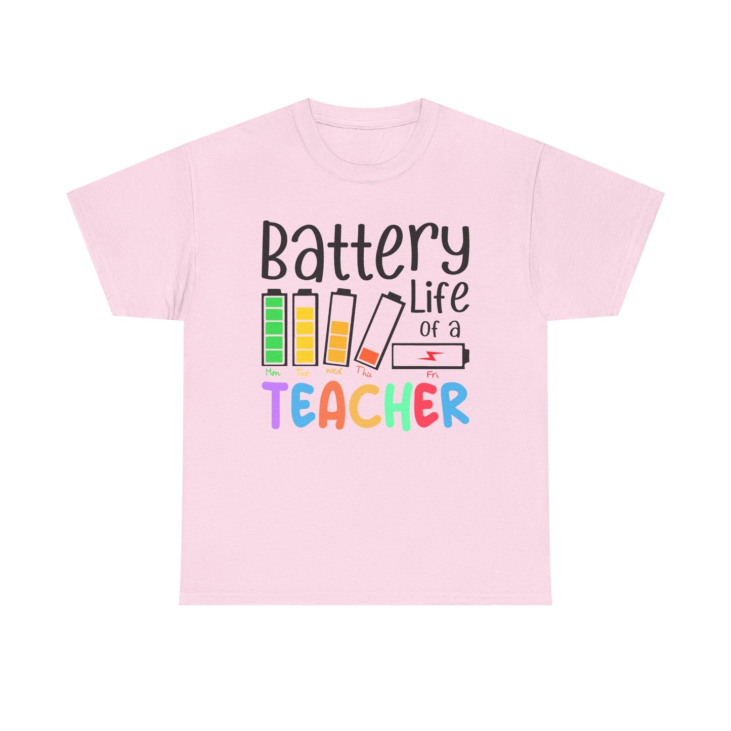 Battery Life teacher T-Shirt, Classroom Apparel, Back to School Tee