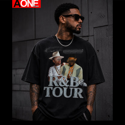 R&B Tour Silver Diamonds| Ready-to-Press DTF Transfer Adult 12x14 Print