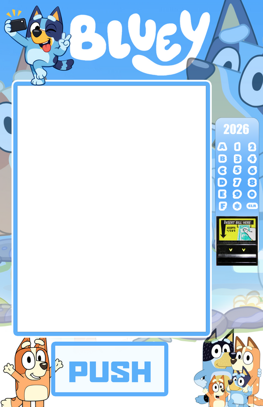 Bluey Vending Machine Box Template 11x17 Printable DIY Vending Machine| Digital Download