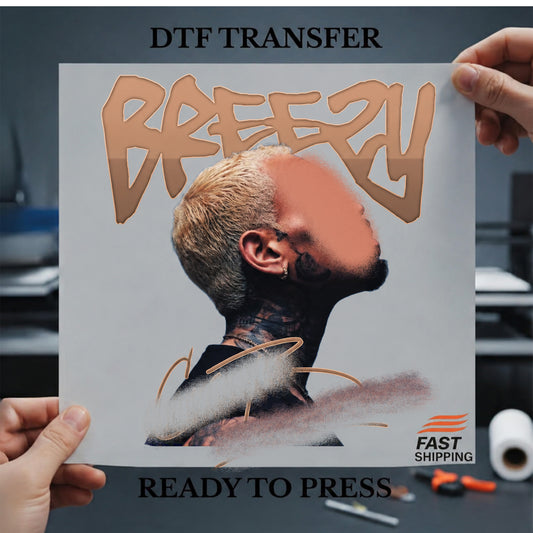 R&B Tour Breezy Ready-to-Press DTF Transfer Adult 12x14 Print