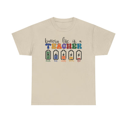 Battery Life Of A Teacher Back to School T-Shirt