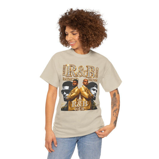 The R&B Tour Inspired Shirt Gold Bling Design