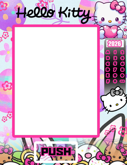 Hello Kitty Vending Machine Box Png Only 8.5x11 Printable DIY Vending Machine| Digital Download